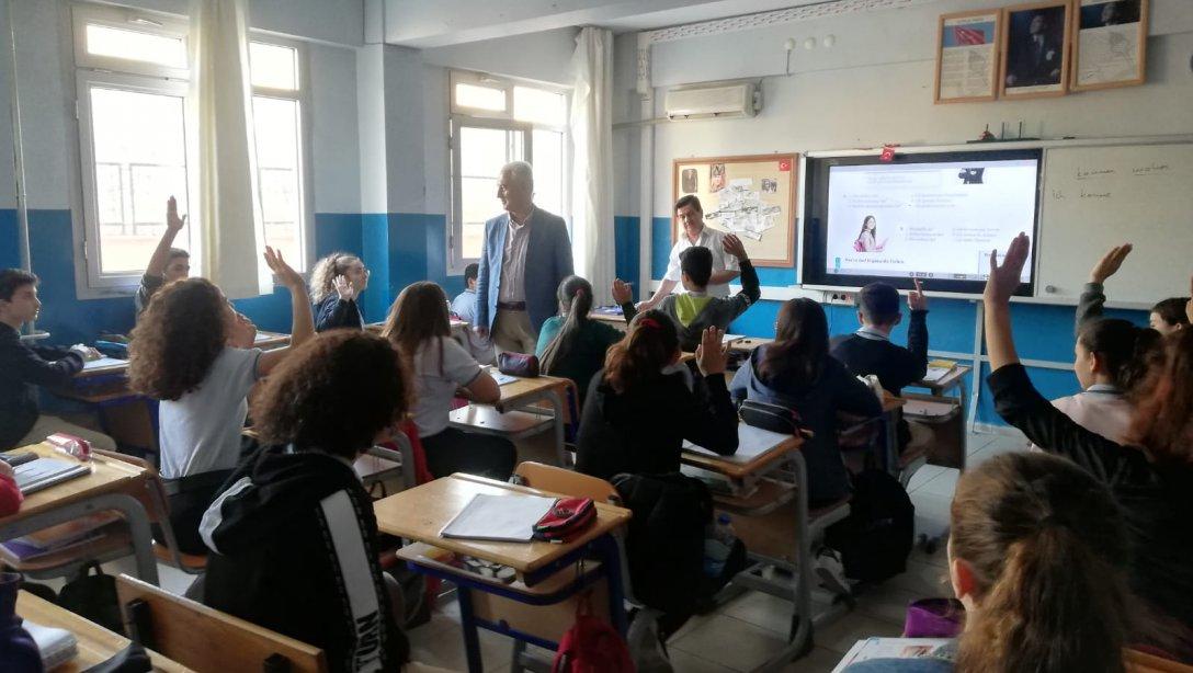 İlçe Milli Eğitim Müdürümüz Sayın Ogün DERSE Tire Öğretmen Melahat Aksoy Sosyal Bilimler Lisesi'ni ziyaret etti.