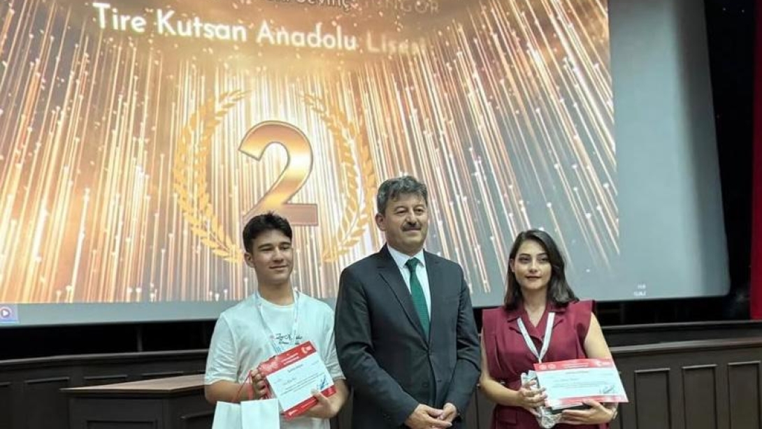 KUTSAN ANADOLU LİSESİ KISA FİLM YARIŞMASINDA TÜRKİYE 2.Sİ OLDU.